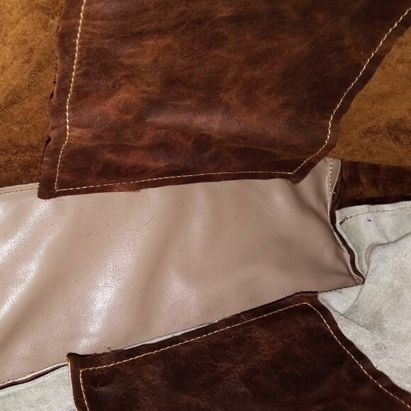 Dancing Cactus Designs Large Cowhide Leather Fringe Handbag - Picture 5 of 9